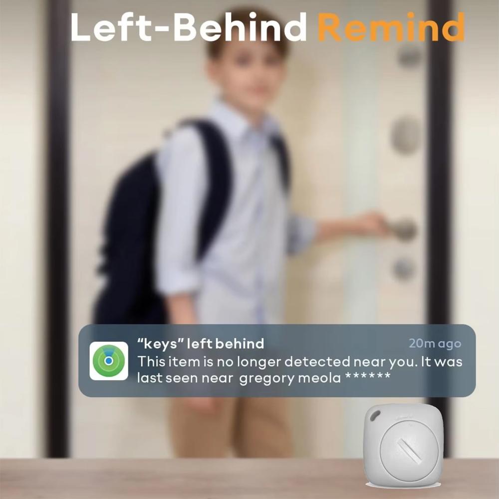 Rastreador GPS Bluetooth Inteligente Mini Localizador Certificado MFI para Aplicativo Apple Find My, Lembrete Anti-Perda Localizador de Posição Global para Chaves Carteira Animais de Estimação Crianças Carro