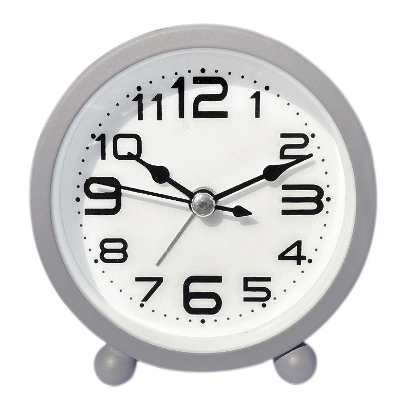 New Metal Silent Alarm Clock Large Digital Environmentally Friendly and Simple Children's Bedroom Desktop Alarm Clock