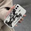 Ins Anime Cartoon Dark Angels Soft Anti Fall Phone Case For iPhone 16 15 14 13 12 11 Pro Max XS X XR 7 8 SE Soft Cover
