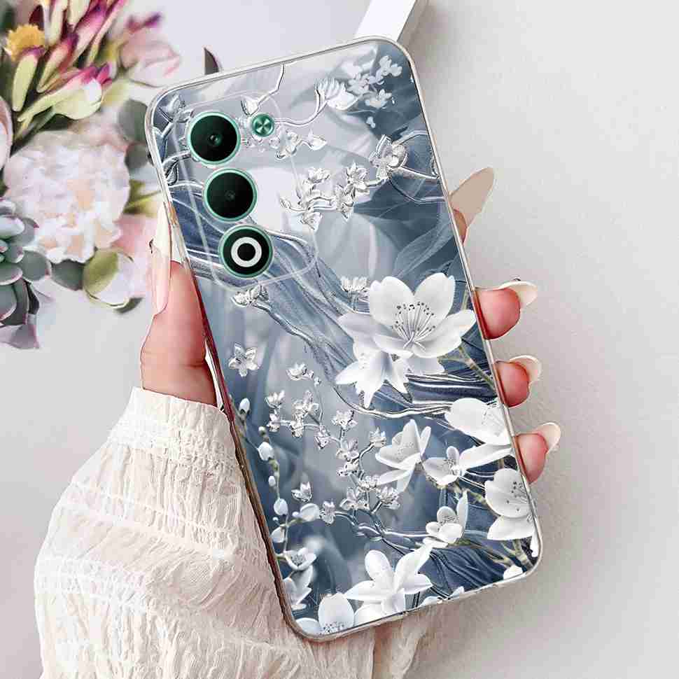 For Oppo A5 5G Global 6.67" Case Fashion Rose Butterfly Soft Silicone TPU Cover For Oppo a5 A5 2025 CPH2735 Phone Casing Coque