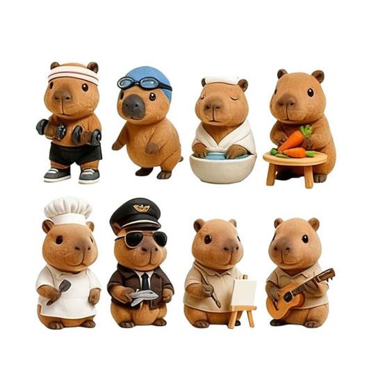 Vánoční přívěsek Kreslený tvar kapybary Ozdoba 24 dní Vánoční odpočítávací kalendář Slavnostní sváteční dekorace