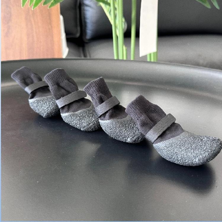 4pack Silicones Dog Shoes for Various Terrain Protecting Slip Resistant Comfortable Outdoor Adventures