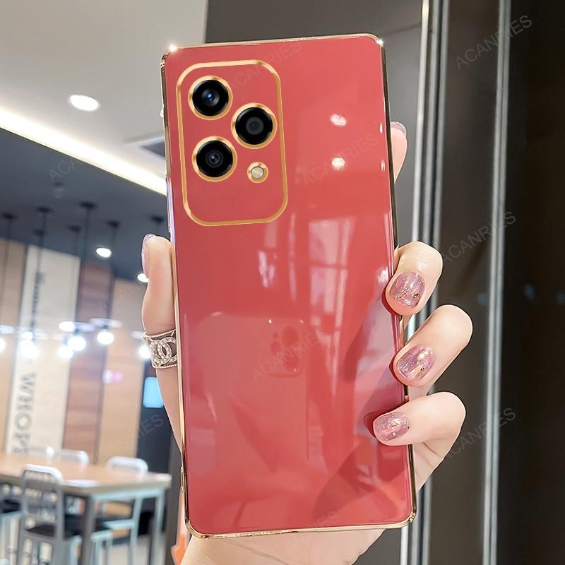 Honor200 200lite Luksus Plating Ringholder Stativ Etui For Huawei Honor 200 Lite 100 Pro 5g Myk Silikon Bakdeksel Funda Coque