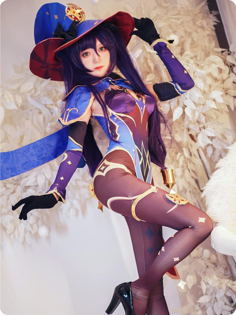 Genshin Cosplay Mona Cosplay Costume Mondo Star Tensui Mirror Genshin Cosplay Genshin Impact Mona Cosplay Astrologer Eiten No Shou [NOKIJP] (Mona, XS)
