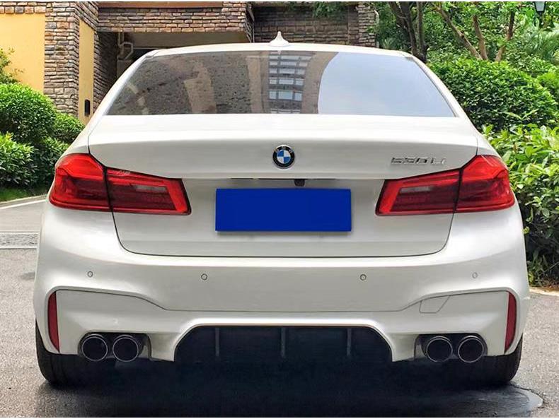 Quad Exhaust Tips for BMW 5 Series: Upgrade F10/F18 To New M5 Style with Square Outlets