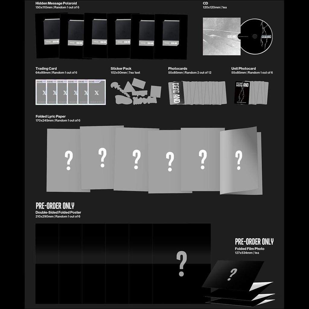 [Vorbestellung] Xdinary Heroes DEAD AND (Fotobuch ver.) / 8. Mini-Album + kostenloses Geschenk