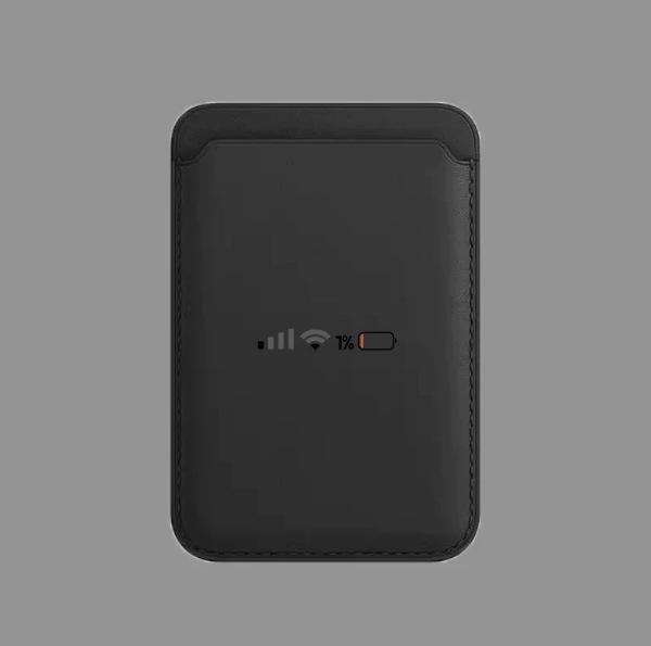 Magnetic Leather Card Holder for MagSafe Apple Phones - Convenient & Stylish
