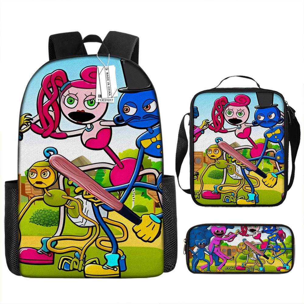 Rainbow Friends Animation Middle School Student Schoolbag Cartoon Primary School Student Backpack Burden Reduction Design