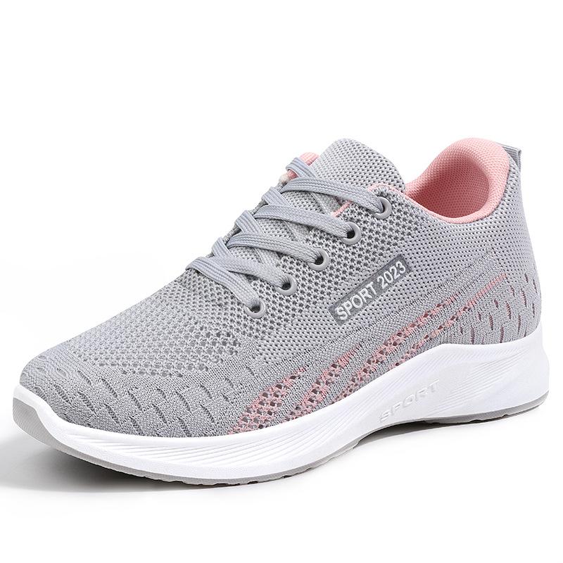 Women's Mesh Breathable Sports Shoes Are Breathable Lightweight Running Shoes with A Flat Bottom Design Suitable for Casual Wear