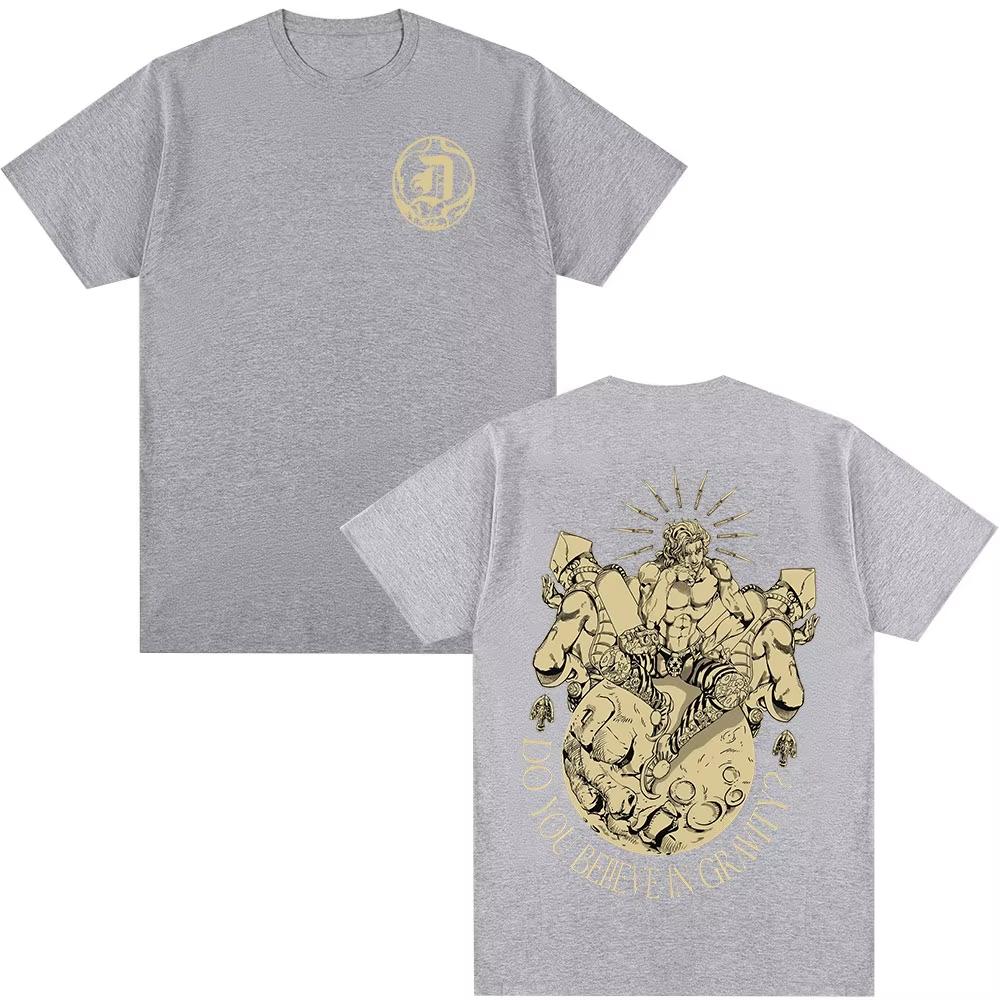 JoJos Bizarre Adventure Print Unisexs and Womens cotton Tshirts 2026 summer Cartoon pattern Loose casual shortsleeved top