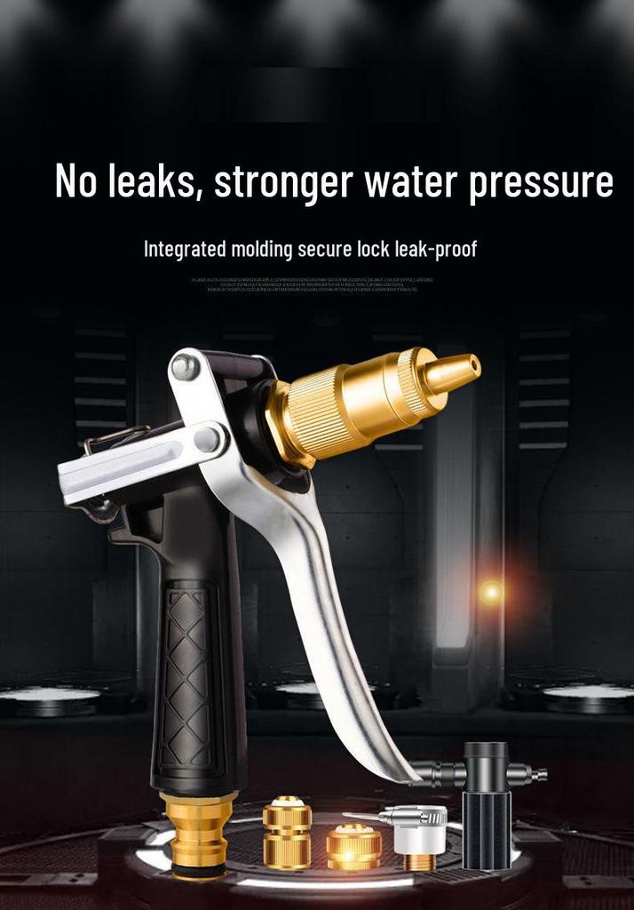 New Multi-Functional High-Pressure Car Wash Spray Gun with Anti-Freeze, Explosion-Proof Soft Hose