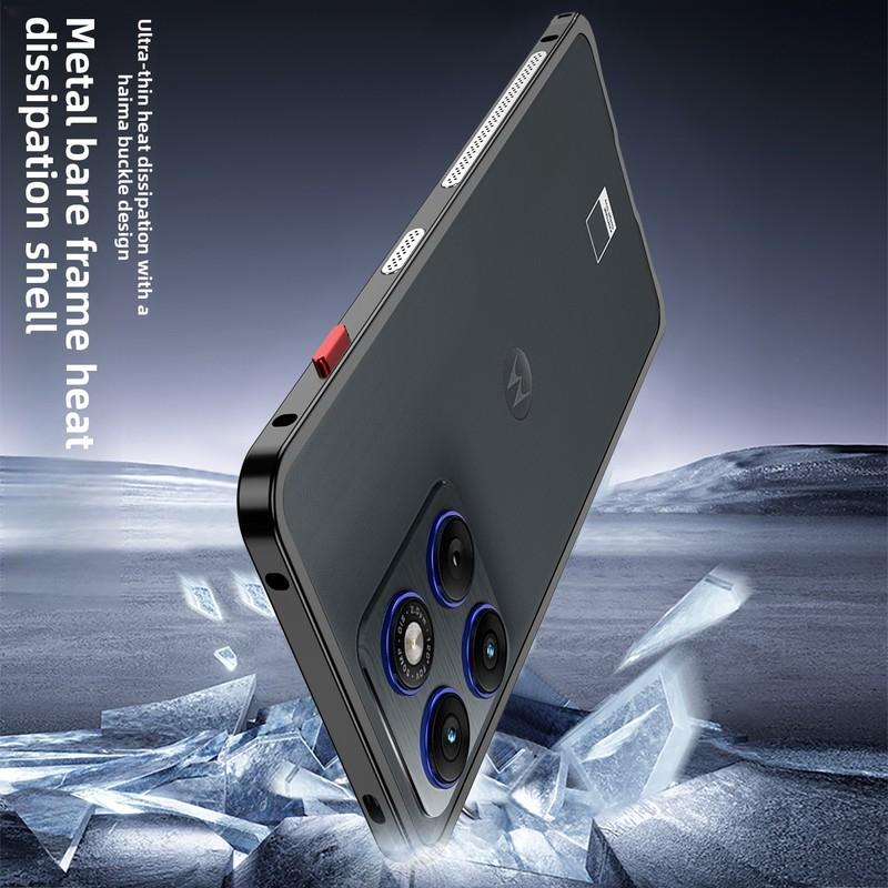 For Motorola Edge 70 Moto X70 Air Case Transparent Aluminum Alloy Frame Cover For Motorola Edge70 Shock-Absorbing Bumper Funda
