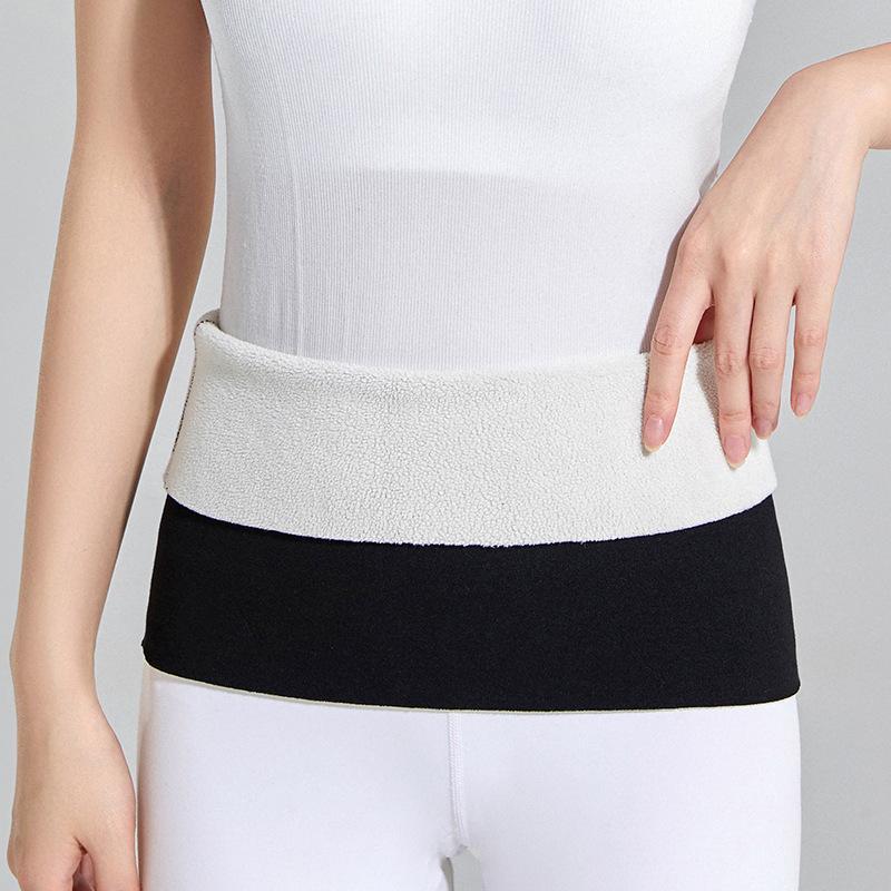 Scaldamidolla Foderato in Pile Fascia Lombare Termica Morbida Protezione Addominale Calda Foderata in Pile per Uomo Donna Uso Autunno Inverno
