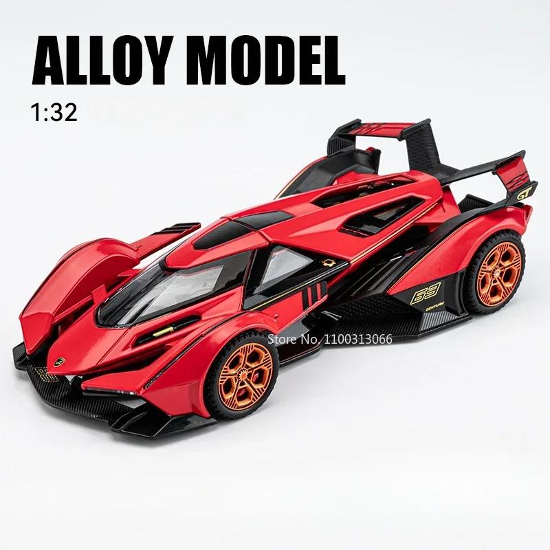 

1:32 Lambor V12 LP740 Toys Model Cars Alloy Diecast Vehicles Models with Light Sound Super Sport Car Toy Children Birthday Gifts