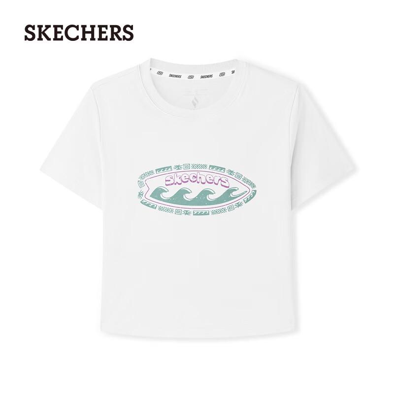 Skechers Women's Slim Fit Knit Short Sleeve T-Shirt L226W016