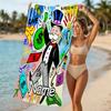 Customizable personalized beach towels Mr. Monopoly themed designs.Suitable for the beach, yoga, sports;ideal as beach accessories
