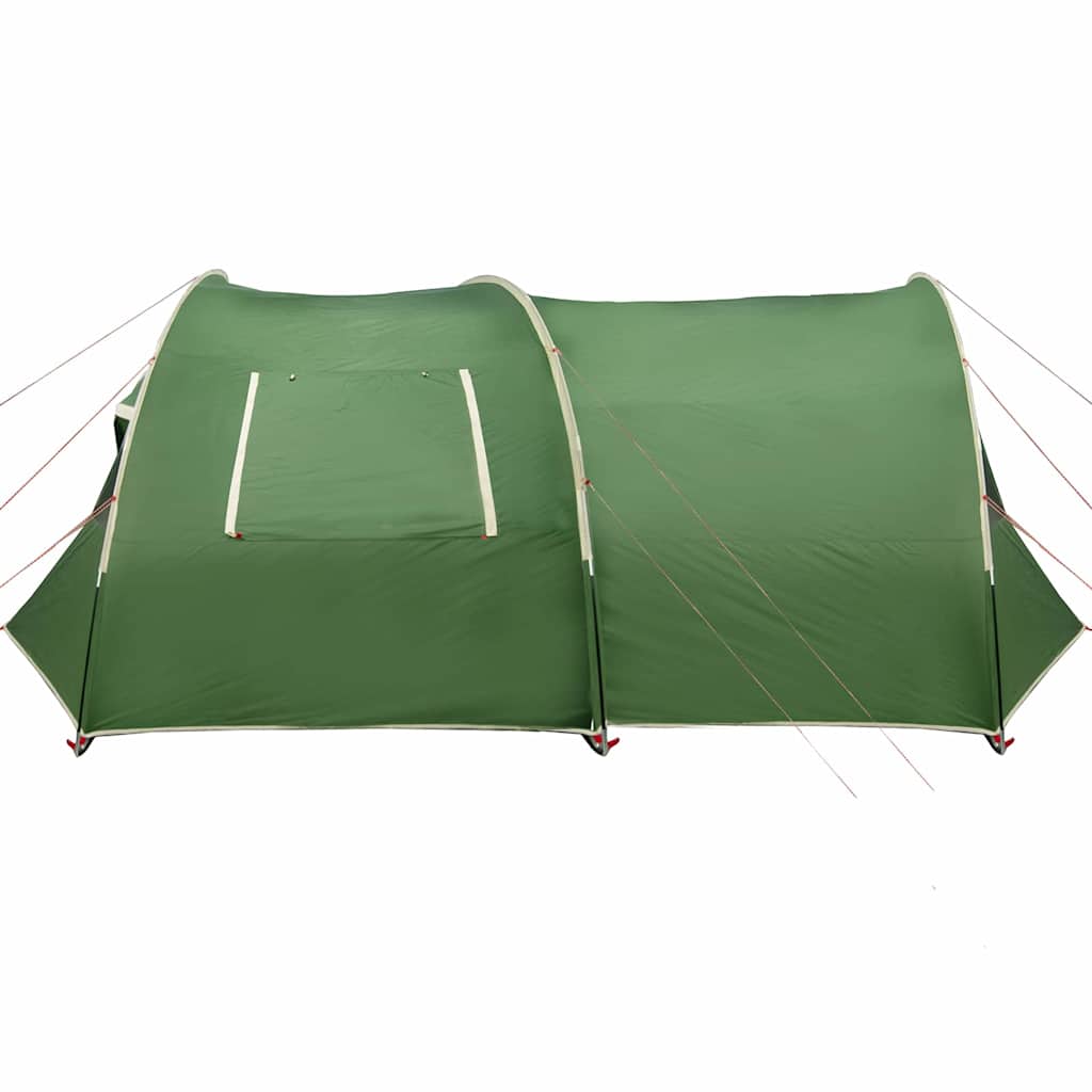 6 Person Tunnel Tent in Green and White 700 x 590 x 215 cm