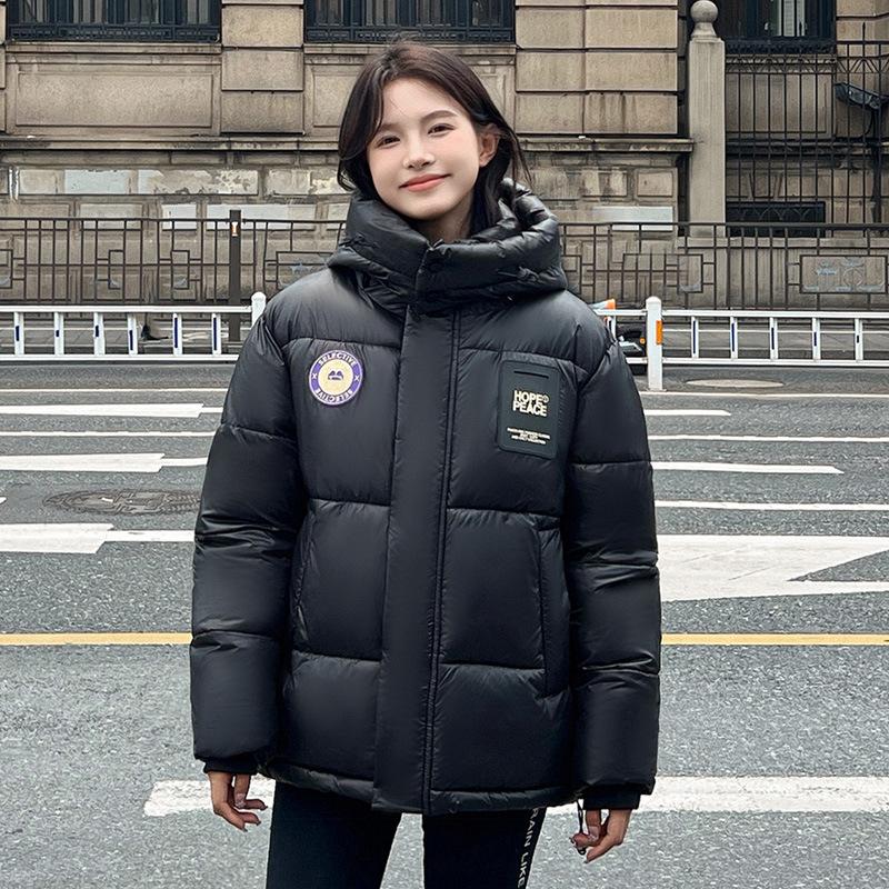 Hooded bread jacket thickened winter 2025 down padded jacket short Korean version of the new cotton jacket