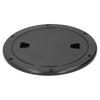 8in Round Deck Plate UV Resistant Black Inspection Hatch Cover for Marine Boat RV