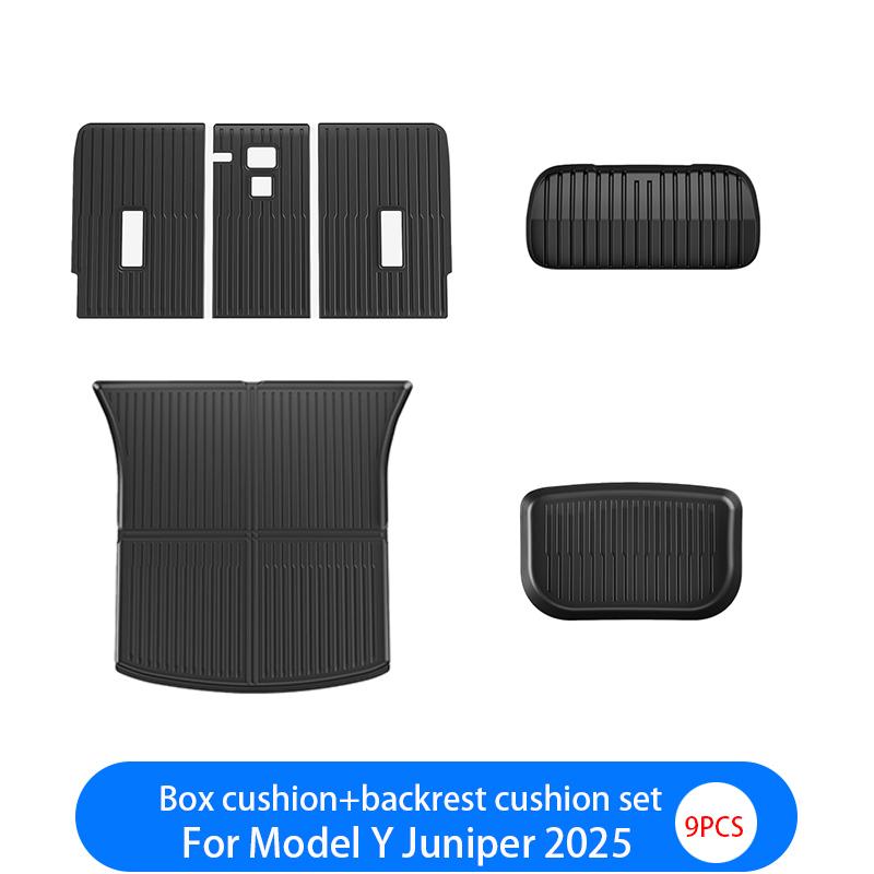 For Tesla New Model Y Juniper 2026+ TPE Floor Mats Waterproof Luggage Mat Wear-resistant Foot Pads ModelY Trunk Mats Accessories