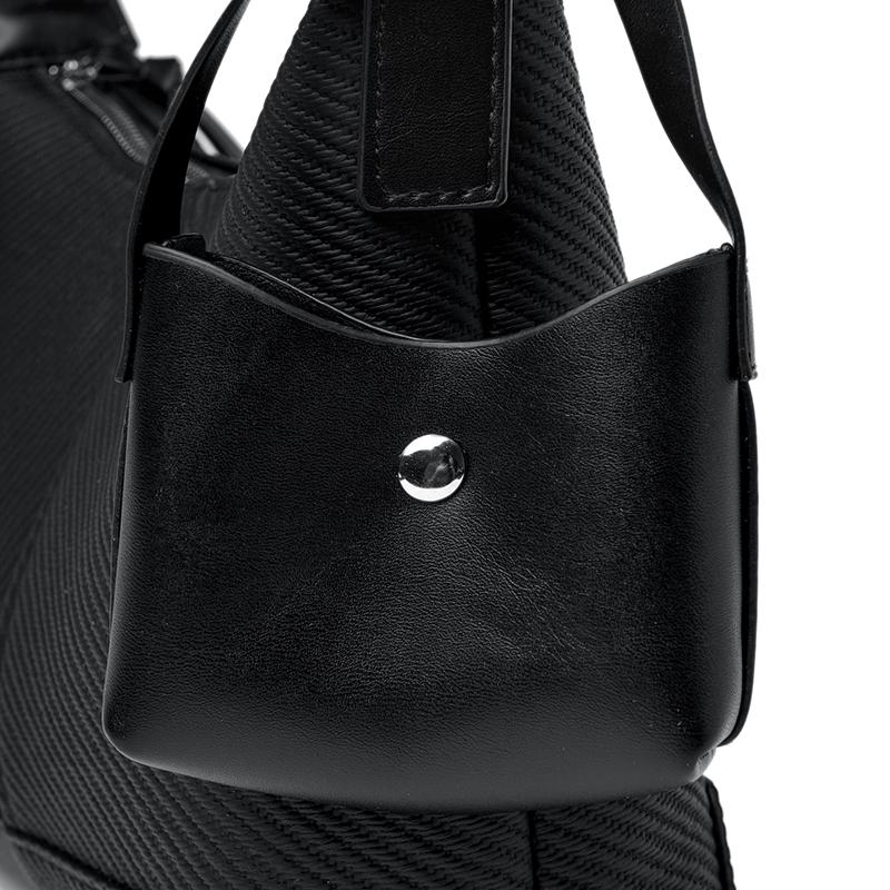 Women's Textured Hobo Bag Stylish Shoulder Bag with Detachable Small Pouch for Daily Use