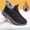 Men's Winter Fleece Lined High Top Shoes Outdoor Anti Slip Snow Boots Thickened Fur Lined Short Booties Men's Warm Soft Sneakers