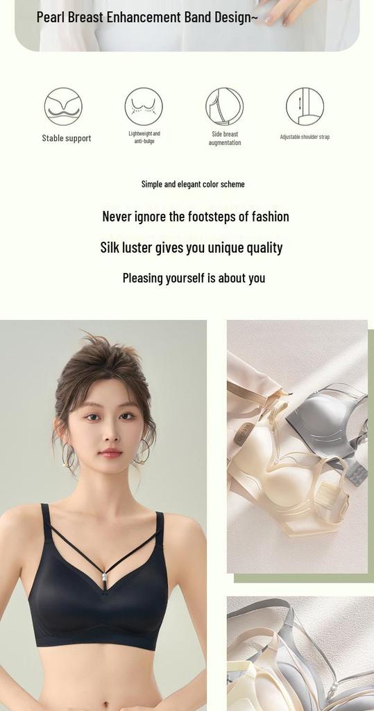 Nahtloser, kabelloser BH: Weicher Halt, Anti-Hänge-Effekt, Entwickelt für große Brüste