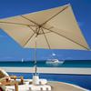 Umbrella Replacement Canopy 6.6x10ft Patio Umbrella Replacement Canopy Heavy Duty Cantilever Parasol Top for Deck Backyard &