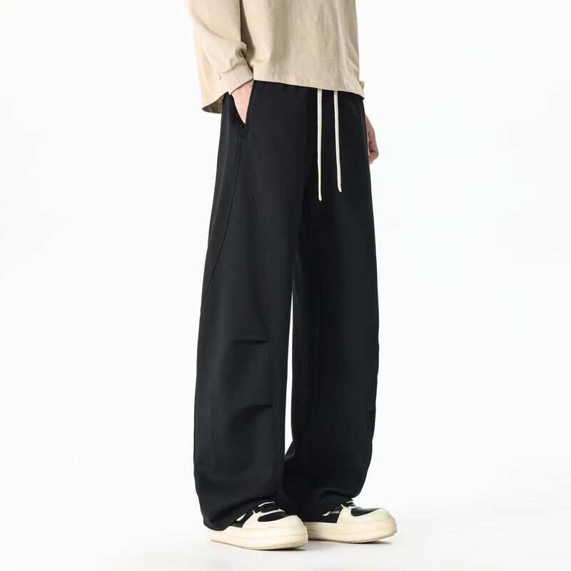 Pantaloni Cargo Paracadute a Gamba Larga Pieghettati da Uomo WRPCE