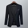 Slim-Fit-Blazer mit einem Knopf für Herren, lässige Business-Jacke