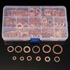 200/100Pcs Washer Copper Sealing Solid Gasket Washer Sump Plug Oil For Boat Crush Flat Seal Ring Tool