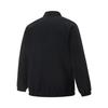 Li-Ning Solid Color Zipper Stand Collar Comfortable Versatile Breathable Casual Jacket Men Jackets Black AJDV009-1