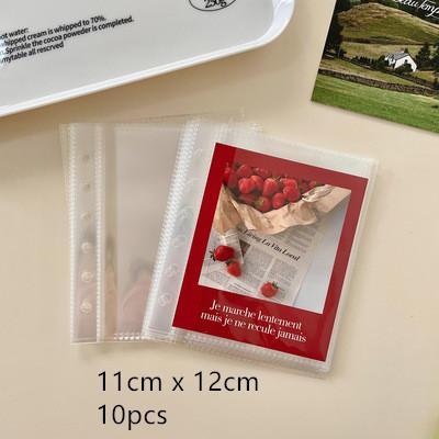 MINKYS A7 Square Fluffy Wings Photocards Collect Book Binder Notebook Cover Diary Agenda Planner Stationery