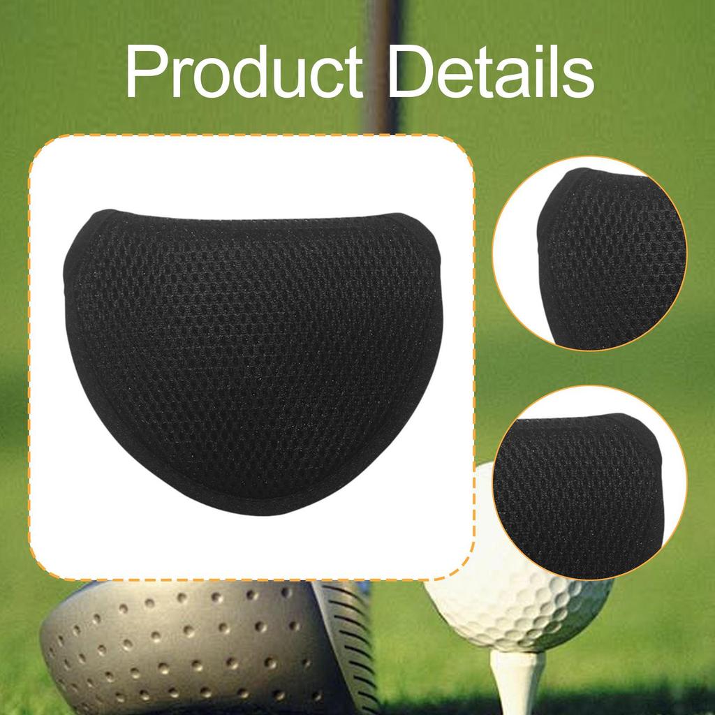 Golf Mesh Putter Cover Driver Headcover Easy To Install Lightweight Mallet for