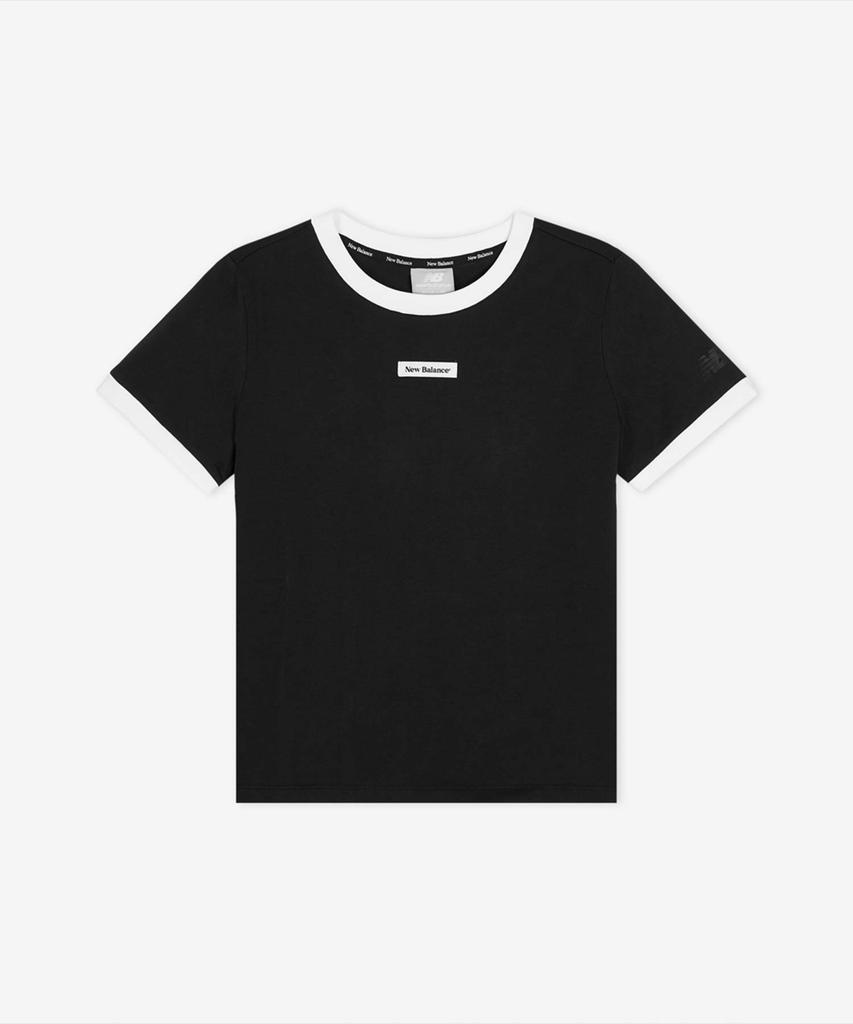 Nyuballanseu Nbneg2W462 / Women Ringer Short Sleeve T-Shirt (Black)