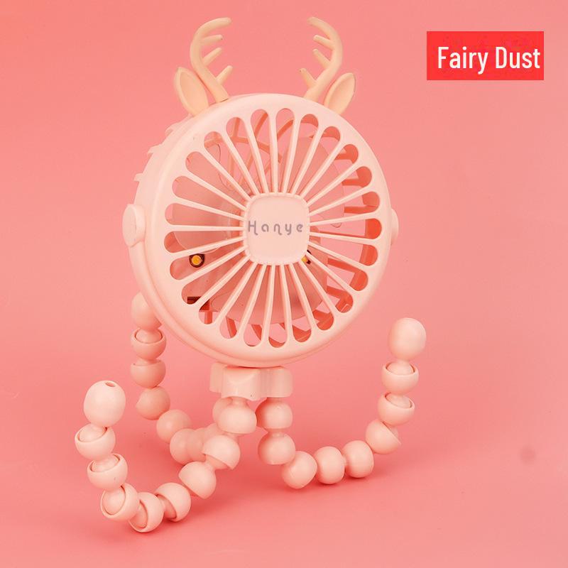 Versatile Portable Mini Fan: Hangable, Standable, or Wrappable - Ideal for Dorms and Outdoor Use