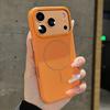 Litchi leather pattern PC crystal goggles for iPhone17Pro mobile phone case magnetic suction Apple 16 anti-drop protective case