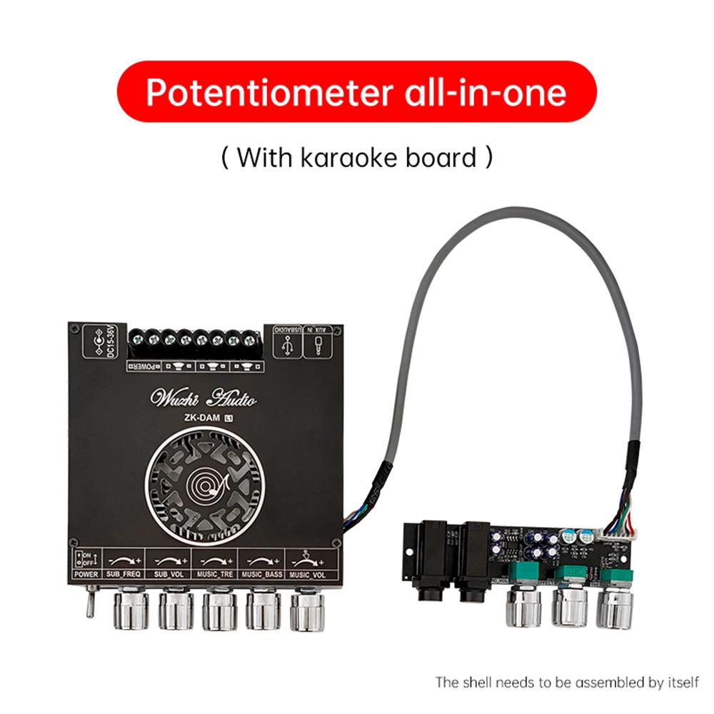 1.1 Channel Bluetooth 1.1 Subwoofer DC11-16V Amplifier Board 111WX1+111W Power Audio Stereo Amplifier Board Bass AMP AUX