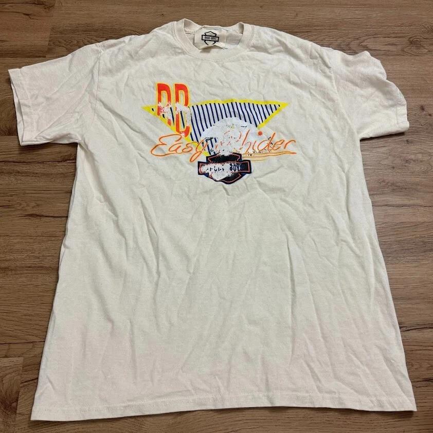 

Rhude Boys Off White Beige Eagle Easy Rider Rhider T-Shirt Size Medium M 3XL