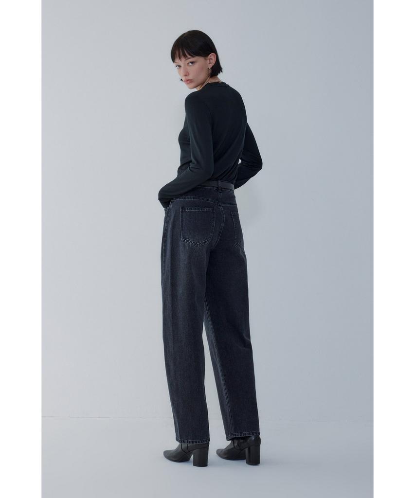 Bobeu Tapered Fit Denim Pants_Black 7156255002