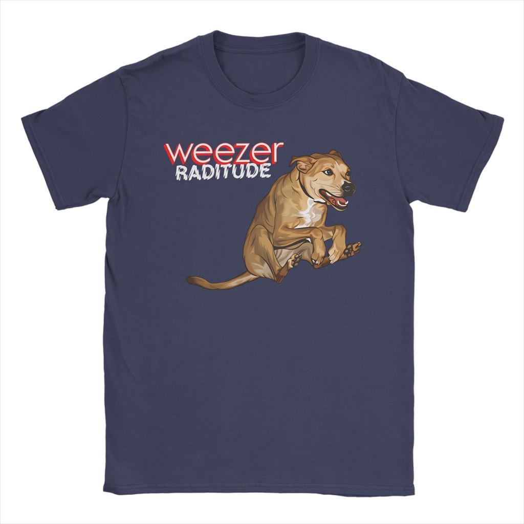 Weezer Ratitude Dog Album Unisexs T Shirts  Humor Tees Short Sleeve Crewneck TShirt Pure Cotton Plus Size Clothing