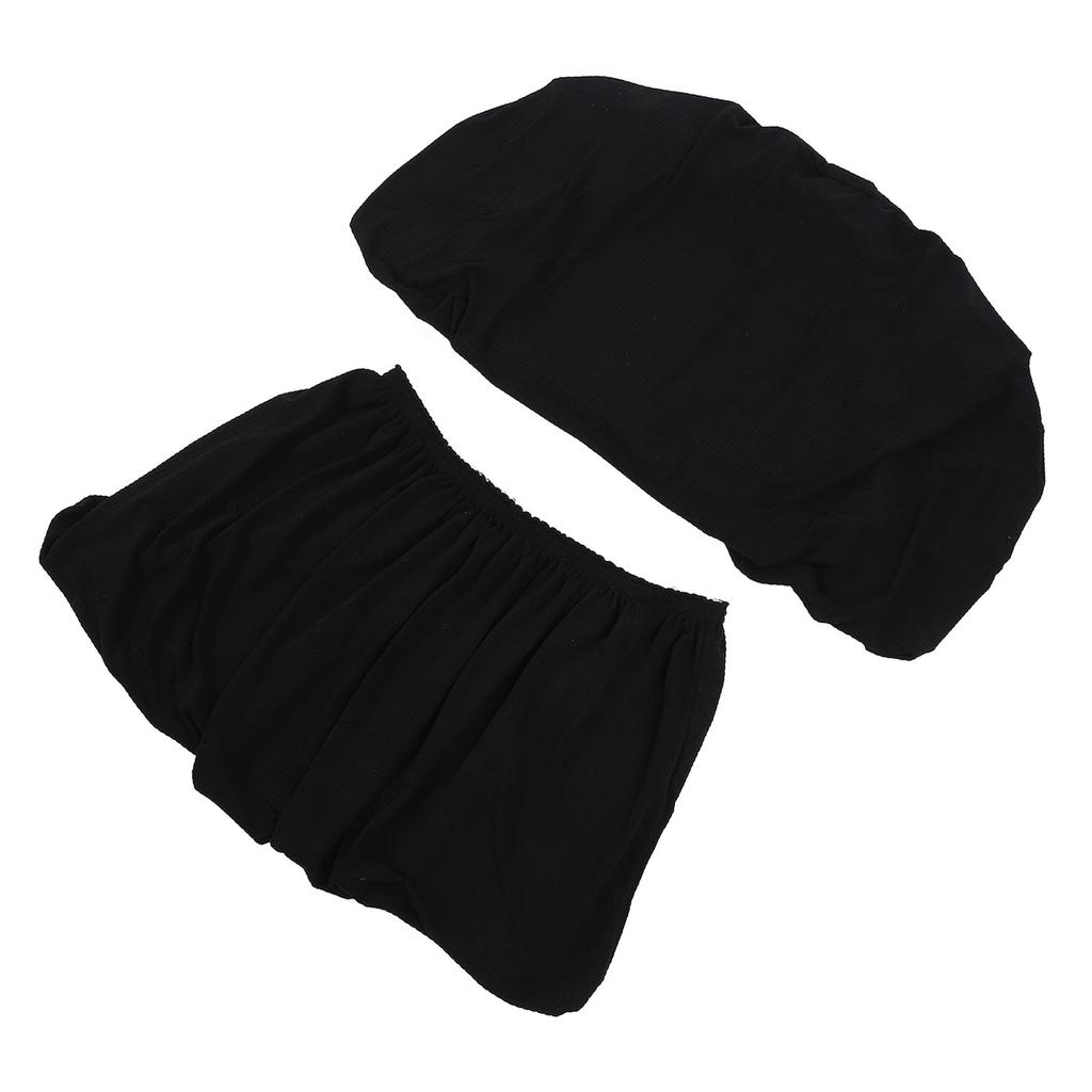 RV Dinette Cushion Covers Water Resistant Elastic Sofa Furniture Protector for Trailer Motorhome Camping Vehicle Black