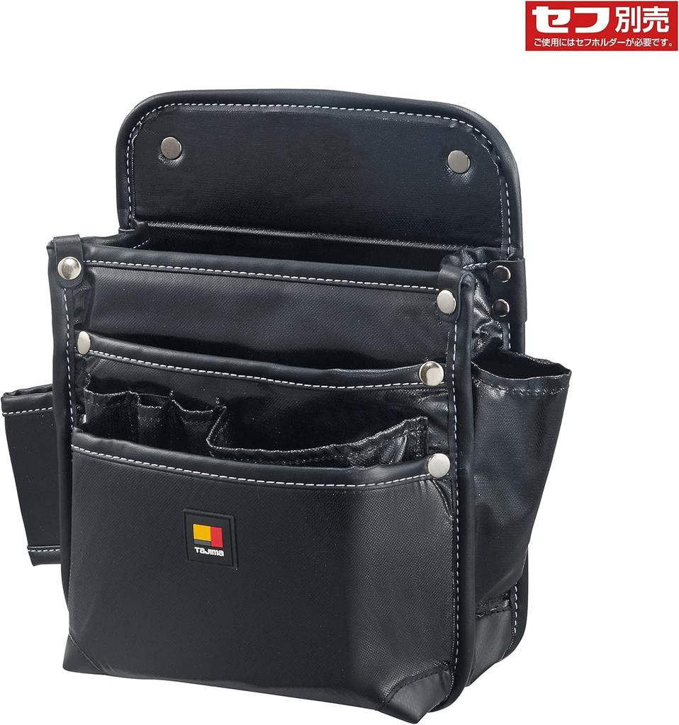 Tajima Safe System Detachable Waist Pouch with Twin Hooks and Large Nail Made of Nylon Easy To Attach and Can Be Attached To a Belt Easily Rearrange