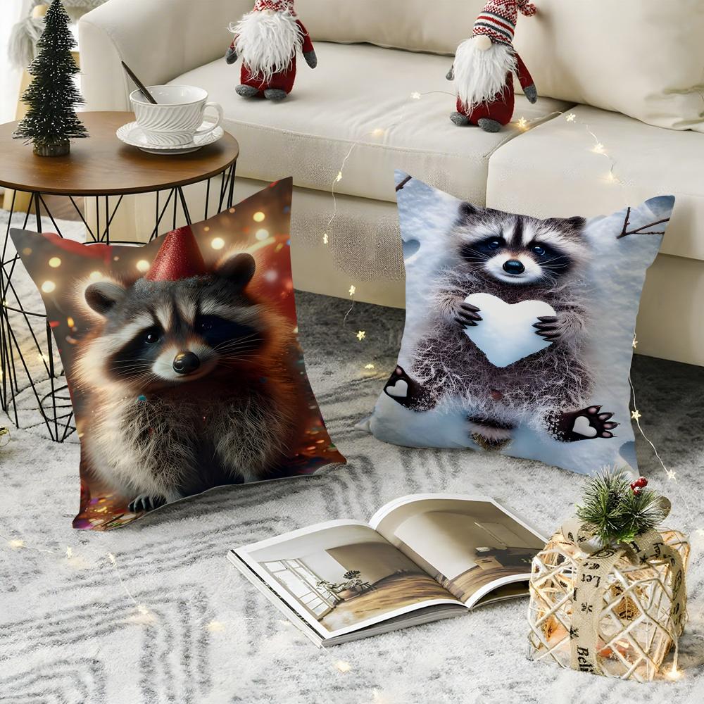 Abstract Animal Celebratory Decor 1 Pillow Case Natural Linen Pillow Case Double-Sided Decor Sofa Pillowcase Home Decor