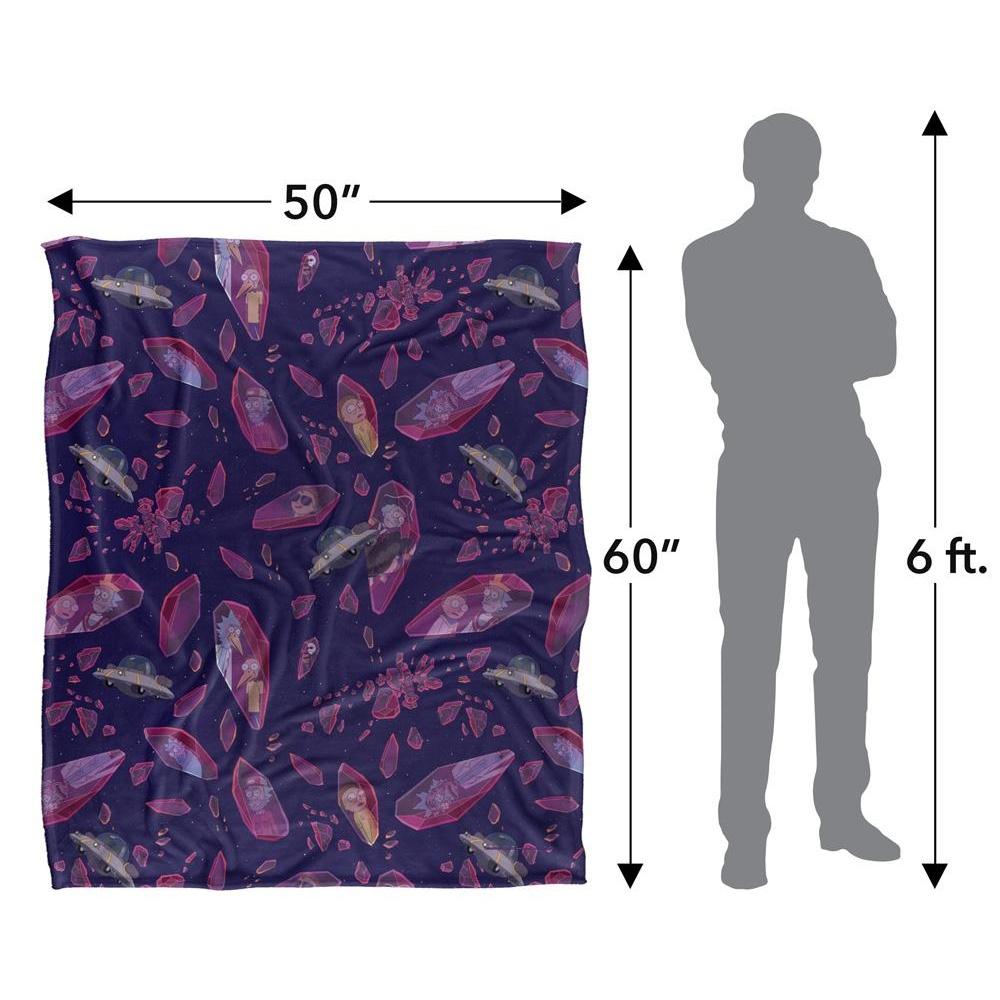 Rick And Morty Time Crystal Blanket