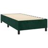 Box Spring Bed with Mattress Dark Green 100 x 200 cm Velvet