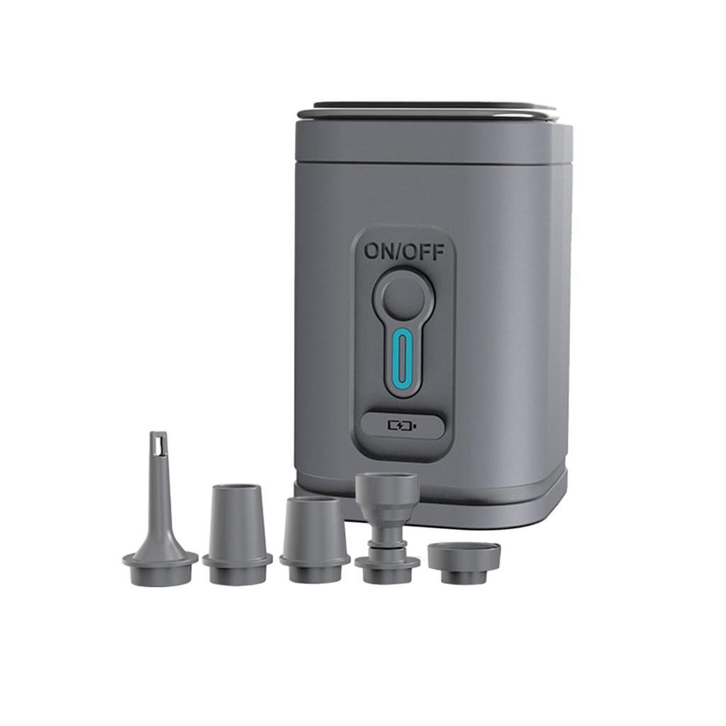 Portable Air Pump Inflate and Deflate Air Pump USB High Power with 5 Nozzles