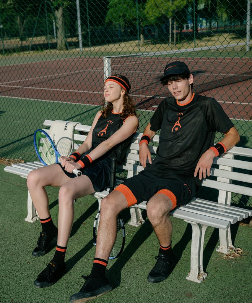 ROND&DÉMARRER [Men'S] Black Functional Sports Shorts