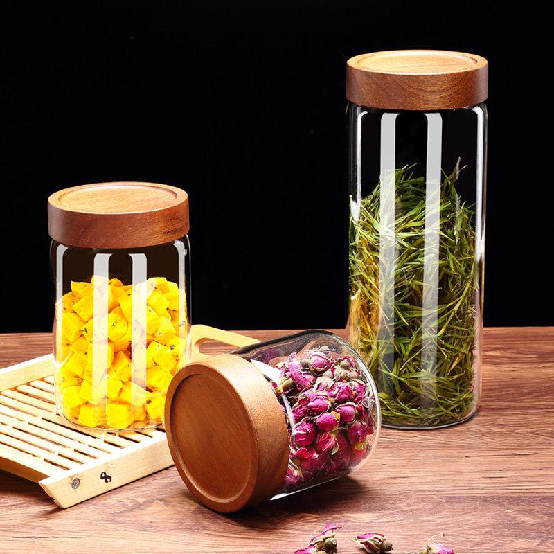 High Borosilicate Glass Tea and Food Storage Jars for Brewing and Preservation