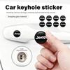 AJL6 Car Lock Keyhole Sticker Car Control Key Logo Decal Key Badge Stickers For Cherokee Patriot Liberty Wrangler JK JL